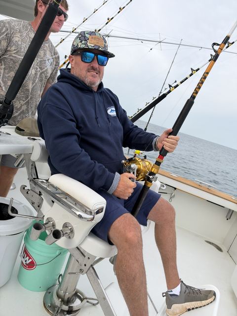 All smiles in the fighting chair